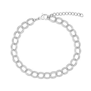 Stål armbånd med ringe - Blicher Fuglsang